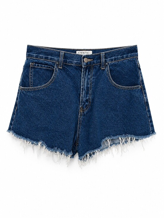 Twelve By Ontwelfth Pants - Twelve By On Twelfth Women's Cut Off Dark Jean Denim Shorts Sz 28 Casual Summer